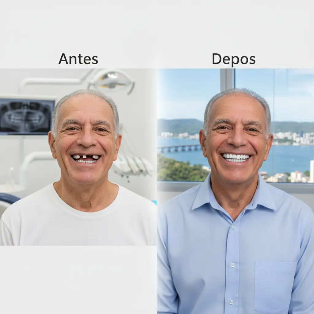 Implante Dentário Antes e Depois: O Que Esperar em São Francisco do Sul